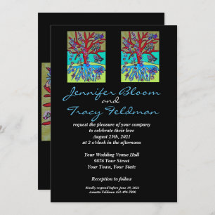 Hochzeit - jüdisch & jiddisch - LGBTQ Einladung