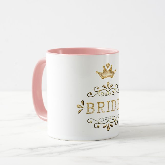 Hochzeit, Junggeselinnen-Abschied, Party, Glitzer, Tasse (Vorderseite Links)