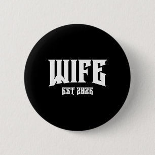 Hochzeit Junggesellenparty Grunge Rock Ehefrau Est Button