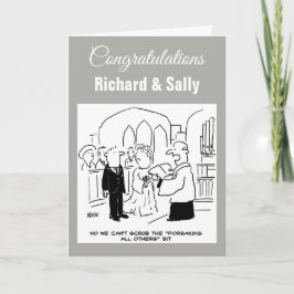 Hochzeit. Kann nicht umhin, alle anderen zu verges Karte