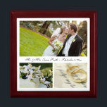 Hochzeit| Keulenbox Geschenkbox<br><div class="desc">Zeigen Sie Ihre Lieblingsbilder auf dem Deckel dieser schönen Schmuck-/Keepake-Box. Der Schmuckkasten aus lackiertem Holz ist in Golden Oak, Ebony Black, Emerald Green und Red Mahogany gehalten. Soft Filz schützt Ihre Schmuck und Sammlerstücke.</div>