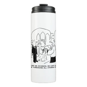 Hochzeit Kirche-Dienst Vicar kann nicht überprüf Thermosbecher
