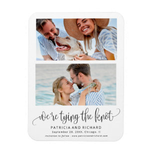 Hochzeit Knoten Wedding Save The Datum 2 Foto Magnet