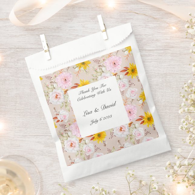 Hochzeit Leckerei Fvor Tasche Geschenktütchen (Ausgeschnitten)