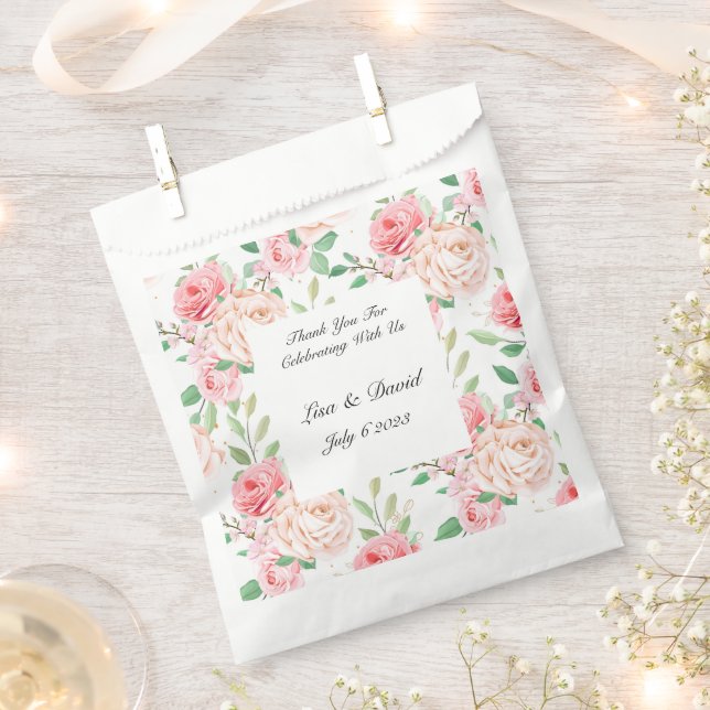Hochzeit Leckerei Fvor Tasche Geschenktütchen (Ausgeschnitten)