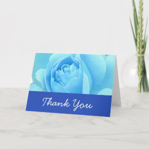 Hochzeit, Liebe, Blaue Rose Dankeskarte