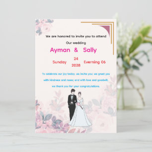 Hochzeit, Liebe, Braut, Gänseblümchen, Einladung, Einladung