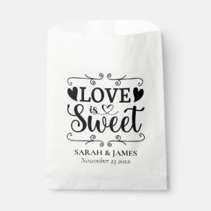 Hochzeit Liebe ist Sweet Hearts Fvor Bags Geschenktütchen