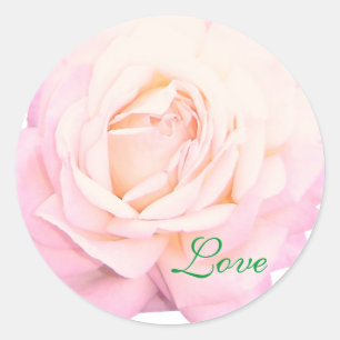 Hochzeit Liebe Rosa Stiker Runder Aufkleber