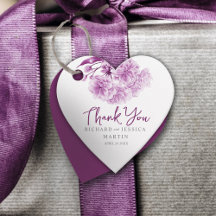 Hochzeit lila florale Aquarellfarbe danke Ihnen fü