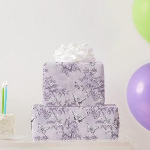 Hochzeit Lila Schmetterlinge im Lila Hintergrund Geschenkpapier