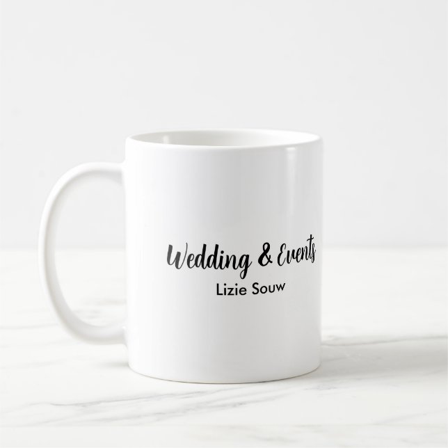 Hochzeit lila und weiß kaffeetasse (Links)