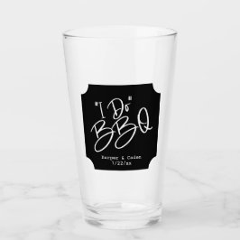 Hochzeit mache ich GRILLEN aus weißem und schwarze Glas