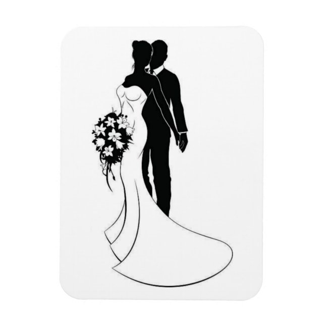 Hochzeit Magnet (Vertikal)