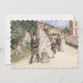 Hochzeit März von Robinson, Vintager Impressionism Einladung