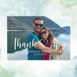 Hochzeit maßgeschneidertes Foto Moderne Entspannun Begleitkarte