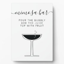 Hochzeit Mimosa Bar Sign, Bubbly Bar Drink Bar