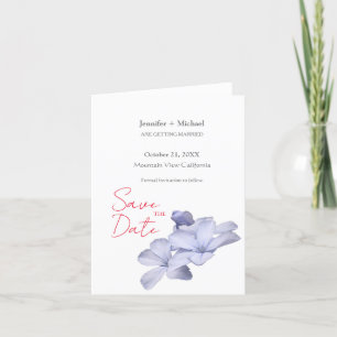 Hochzeit Minimalistische Kalligrafie Floral  Ankündigung