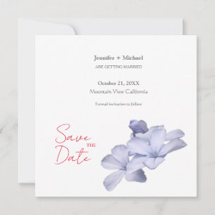 Hochzeit Minimalistische Kalligrafie Floral  Ankündigung