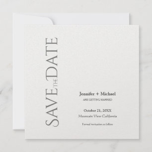 Hochzeit Minimalistische Kalligrafie Schrift Save The Date