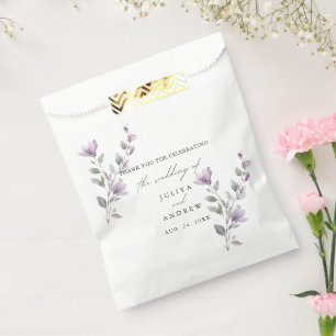 Hochzeit Minimalistischer Aquarellschrift Geschenktütchen