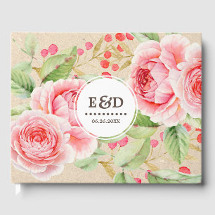 Hochzeit mit Aquarellmalerei Gästebuch