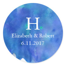 Hochzeit mit blauem Wasser