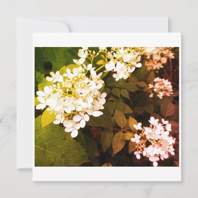Hochzeit mit Blumen Foto Dankeskarte (Vorderseite)