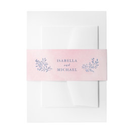 Hochzeit mit Blütenmarinade Einladungsbanderole