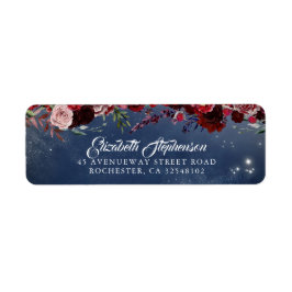 Hochzeit mit Burgund und Blauen Flora