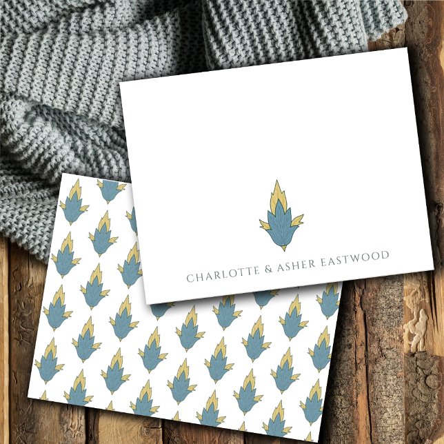 Hochzeit mit floralen Ornamenten Mitteilungskarte (Von Creator hochgeladen)