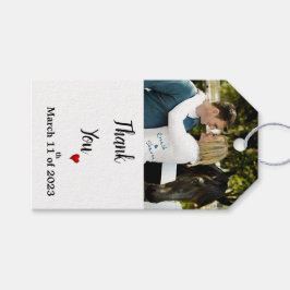 Hochzeit mit Foto Geschenkanhänger