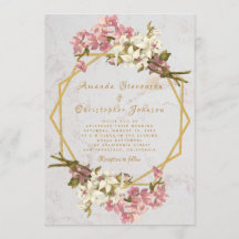 Hochzeit mit geometrischem Marmor und Orchideen