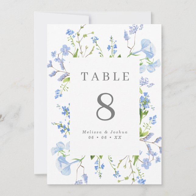 Hochzeit mit hellblauen Rahmen (12x18) (Vorderseite)