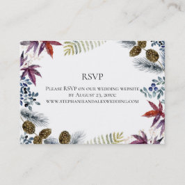 Hochzeit mit japanischem Ahorn Visitenkarte