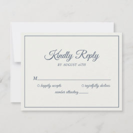 Hochzeit mit Kindly Antwort Moderne Cream & Navy