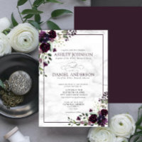 Hochzeit mit Lila Blume
