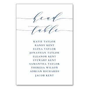 Hochzeit mit Minimalistischen Schriftzeichen in Na Tischnummer
