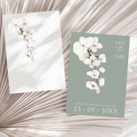 Hochzeit mit moderner Sage Green Orchid
