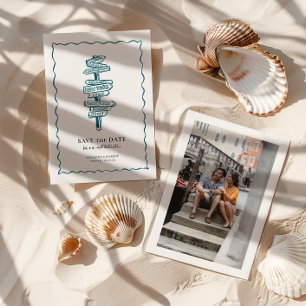 Hochzeit mit Reisegedanken   Hochzeit in Urlaubsor Save The Date