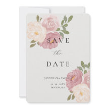 Hochzeit mit rosa Rose - Termin vormerken