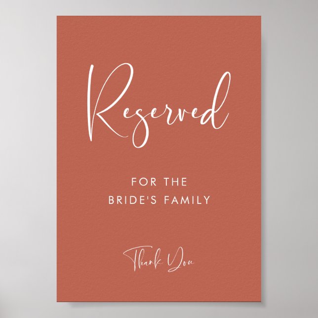 Hochzeit mit rotem Ton - Elegant und modern Poster (Vorne)