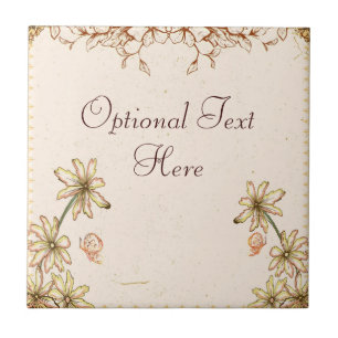 Hochzeit mit Vintage-Blumen Fliese