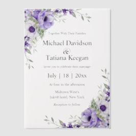 Hochzeit mit violetten Wasserfarben