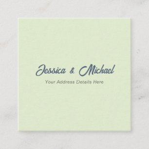 Hochzeit Modern Elegant Schlicht Einfach Professio Begleitkarte