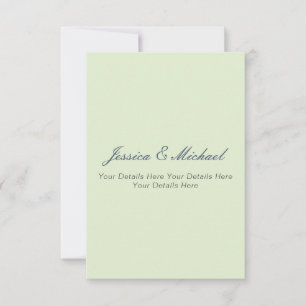 Hochzeit Modern Elegant Schlicht Einfach Professio Dankeskarte