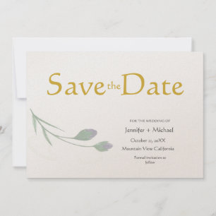 Hochzeit Modern Minimalistisch Einfache Kalligrafi Save The Date