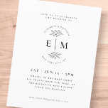 Hochzeit Moderne Minimalistisch Elegante Eleganz E Postkarte<br><div class="desc">Besteht aus Sans Serif und Serif Typografie. Alles vor einem Hintergrund von reinem Weiß. Diese Elemente sind modern,  einfach und elegant. Dieses wurde von White Paper Birch Co. exklusiv für Zazzle entworfen. Abrufbar unter: http://www.zazzle.com/store/whitepaperbirch</div>