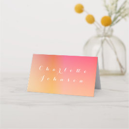Hochzeit Moderne Sonnenuntergänge Ombre Name Meal Platzkarte