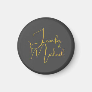 Hochzeit Moderner Minimalistischer Schlichter Kall Magnet